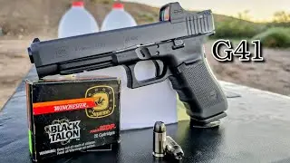 .45 auto | Winchester Black Talon | Тест на баллистический гель