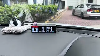 AWTRIX (Light) in car integrated with home automation system