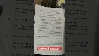 ASRB AO FAO MAINS PAPER 1