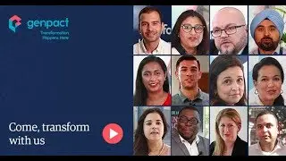 Genpact at work! #ComeTransformWithUs