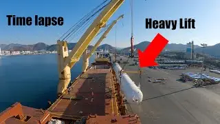 Time lapse of heavy lift operations