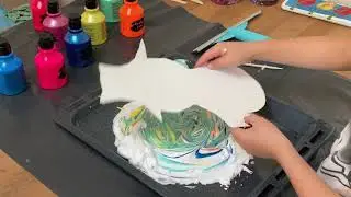 Marmeren Met Scheerschuim
