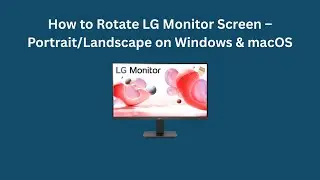 Как повернуть экран монитора LG в портретном/альбомном режиме на Windows и macOS