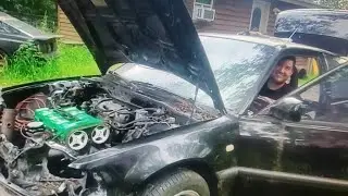 New and first Garageless boosted Honda build! gutted and turbo hotside install!