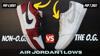 WHICH ONE IS WORTH PICKING UP???? | JORDAN 1 LOW OG VS. NON-OG