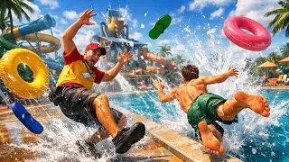 TODO SALE MAL EN ESTE PARQUE ACU&Aacute;TICO | Waterpark Simulator (COSIMULADORES) #waterparksim