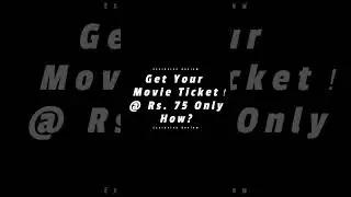 Movie Ticket @ 75 Rs. Only 🤩 #shorts #nationalcinemaday