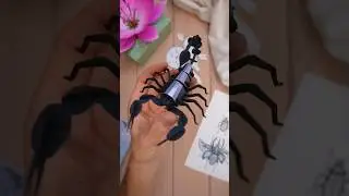 Building Paper scorpion🦂 # assembli #art #scorpion #insects #insect #paperart #papercraft #decor