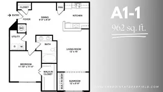 A1-1 (Sunroom/Office) 962 sq.ft.