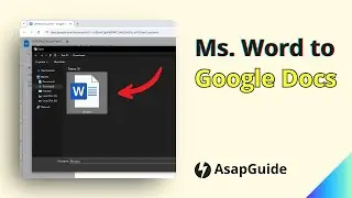 How to Save a Microsoft Word Document to Google Docs