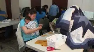 Moccasin Making with Sagkeeng Child and Family Services - 2013