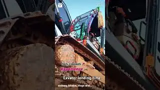 Exvator londinig time on telar 🚛🚛