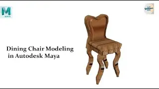 “Autodesk Maya Dining Room Chair | Hard Surface Modeling Showcase”