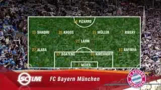 Hansa Rostock gegen Bayern M&uuml;nchen vom 14.07.2013  - Tore und Interviews