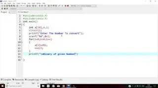 C Program To Convert Decimal To Binary