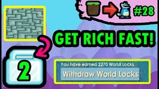 HOW TO GET RICH FAST IN 2020! PUZZLE BRICK PROFIT [DIRT TO RAYMAN #28] | Growtopia