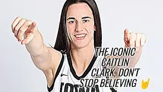The Iconic Caitlin Clark #caitlinclark #iowahawkeyes #desmoinesiowa #ncaawomen #vlogs #sports