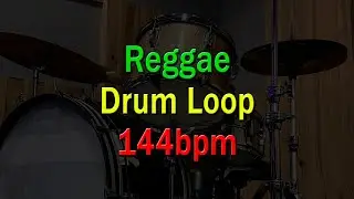 Reggae Drum Backing Track - 144bpm