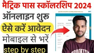 Matric Pass 10000 Scholarship OnlineForm 2024 Kaise Bhare How to fillMatric Pass Scholarship2024