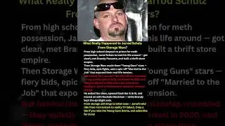 What Really Happened to Jarrod Schulz From Storage Wars? #shorts