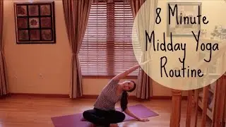 8 Minute Midday Yoga Routine - Afternoon Lunchtime Yoga Sequence | ChriskaYoga