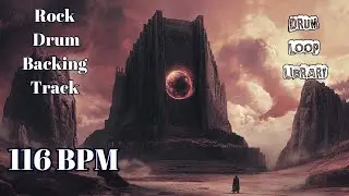 Rock Drum Backing Track 116 BPM | Standard Rock Groove | Royalty Free Drum Loop