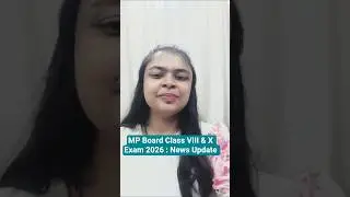 MP Board Class 8 & 10 Exam 2026 Update | Latest News #MPBoard #Class8 #Class10 #Exam2026 #Board