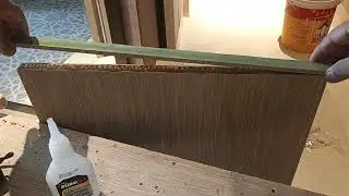 Mdf joint with spray #carpentry #shorts #woodwork #homemade 