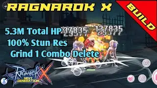 [ROX Build] This Is How Tank Knight Grind, 1 Combo Delete The Mob