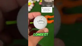 САМЫЙ ДЛИННЫЙ мяч в гольфе! (Что мне разрезать следующим?) 🏌️&zwj;♂️#гольфболы