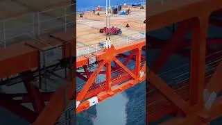 Here comes the latest progress of Tianmen Extra large Bridge #bridge #technology #mountains