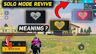 Revive in Solo Mode & All 3 Heart Symbol Meaning | Free Fire.