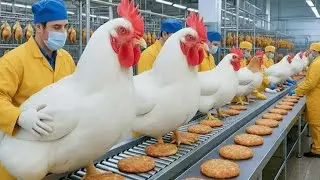 Inside America&rsquo;s Chicken Patty Mega Factory | How They Turn Raw Meat into Frozen Patties 🍗🏭
