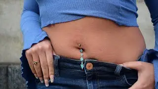 Blue Opal Belly Button Ring | BodyJ4You