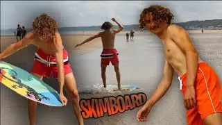 ON TENTE DE FAIRE DU SKIMBOARD ( je suis plutôt fier )