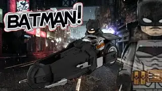 LEGO BATMAN WHITE KNIGHT WITH BATCYCLE | LE16 | LEGO UNOFFICIAL #batman #lego #dcuniverse