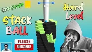 Hard Level Stack Ball Game - 3D Gameplay🎮😮#stackball #games #gameplay #gameplaywalkthrough #trending