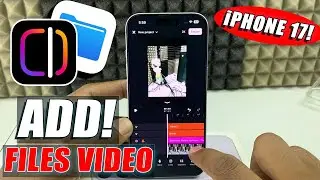 how to add files app videos to instagram edit app iphone 17?