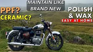 EASY WAY TO KEEP ROYAL ENFIELD MOTORCYCLES IN BRAND NEW CONDITION | CHROME MAINTENANCE POLISH & WAX