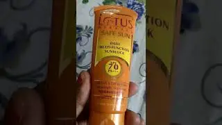 #bestsunscreen #flawlessskin #lotus