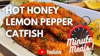 How to make Hot Honey Lemon Pepper Catfish ⏰ One Minute Recipe