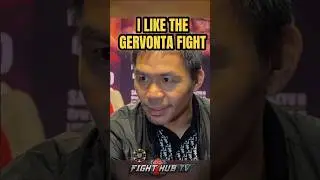 Pacquiao ADDRESSES Gervonta Davis fight; says he LIKES THE FIGHT!