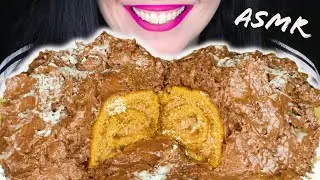 THE CREAMIEST CHOCOLATE SWISS ROLL CAKE 🎂 | No Talking | ASMR Mukbang  - 먹방 | Real Eating Sounds