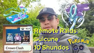 REMOTE RAID UPDATE|@pokemaster_marcello 10 SHUNDOS |SUICUNE tips VLOG#21