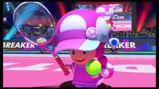 Mario Tennis Aces - Toadette (Tennis Outfit) vs Toad (Tennis Outfit)