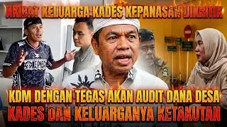KDM Tegas! Dana Desa Garut Akan Diaudit Usai Warga Diintimidasi Karena Kritik🇲🇾🇮🇩