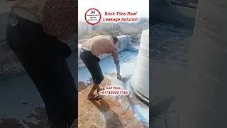 Brick Tile Roof Leakage Solution |  Waterproofing Treatment #shorts