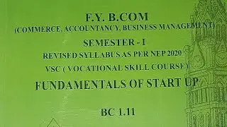 Government Initiative Supporting Entrepreneurship India | Fundamentals of Start Up |Fybcom sem1 nep|