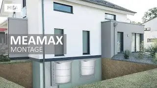 Wasserdichte Montage GFK Lichtschacht MEAMAX mit Zwischenelement