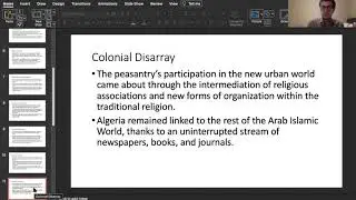 Colonial and Postcolonial Period in Algeria